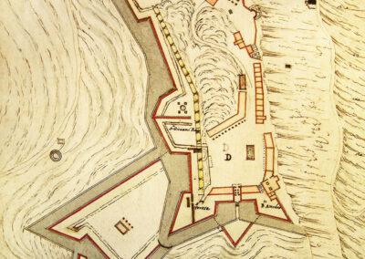 Altro disegno di un particolare del forte risalente al 1656