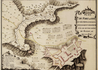Disegno del forte risalente al 1796. Uno di due