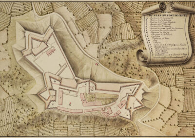 Disegno del forte risalente al 1796. Due di due