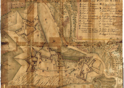 Disegno del forte risalente alla fine del secolo XVIII