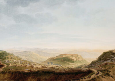 Disegno della veduta del forte (1801-1806)